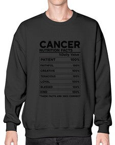 Cancer Nutrition Facts 148# - cancer- Sweatshirt - Crew