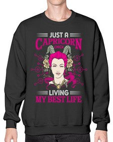 Capricorn chick 193# - capricorn- Sweatshirt - Crew