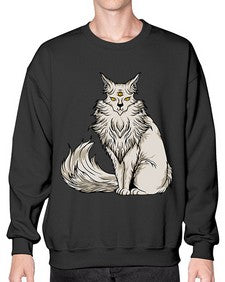 Cat 46# - cartoon animals- Sweatshirt - Crew