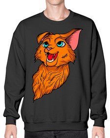Cat 51# - cartoon animals- Sweatshirt - Crew