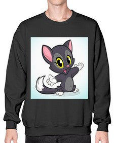 Cat 52# - cartoon animals- Sweatshirt - Crew