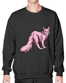 Cat 55# - cartoon animals- Sweatshirt - Crew
