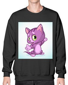 Cat 58# - cartoon animals- Sweatshirt - Crew
