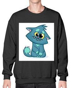 Cat 64# - cartoon animals- Sweatshirt - Crew