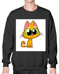 Cat 66# - cartoon animals- Sweatshirt - Crew