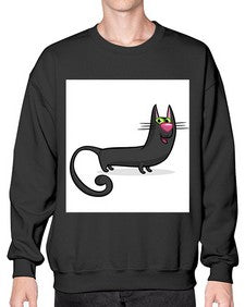 Cat 73# - cartoon animals- Sweatshirt - Crew