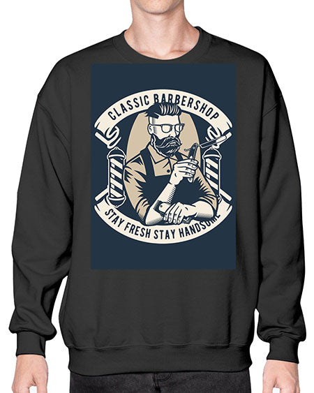 Classic Barber Shop657# - barber- Sweatshirt - Crew