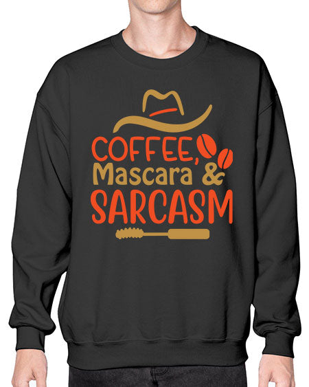 Coffee Mascara Sarcasm 21# -  fashion- Sweatshirt - Crew