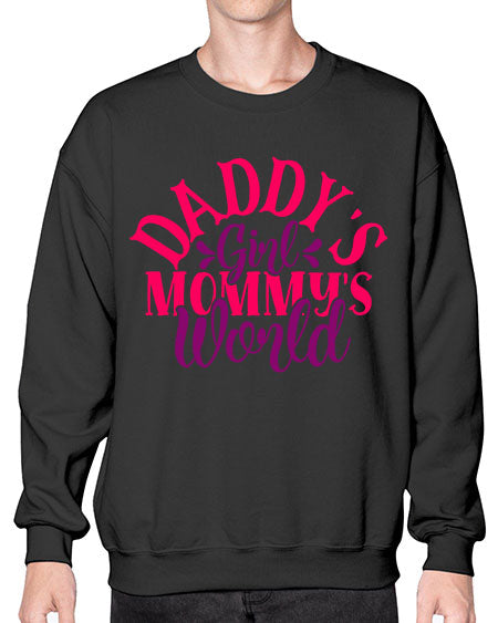Daddys Girl Mommys World Style 68# - baby- Sweatshirt - Crew