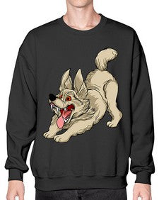 Dog 96# - cartoon animals- Sweatshirt - Crew