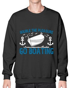 Double the Pleasure Go Boating 15# - boats- Sweatshirt - Crew