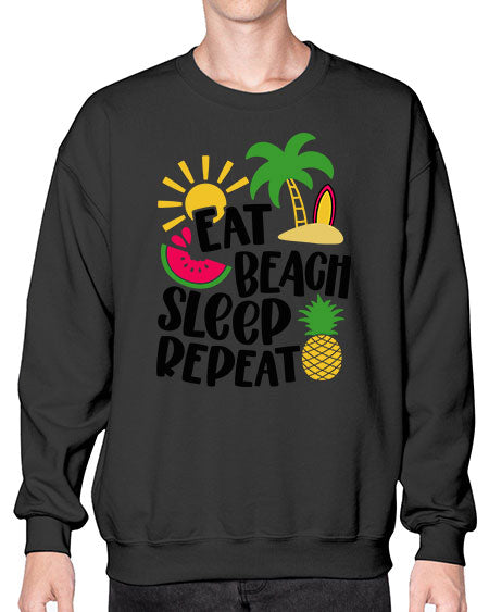 Eat Beach Sleep Repeat Style 47# - summer- Sweatshirt - Crew