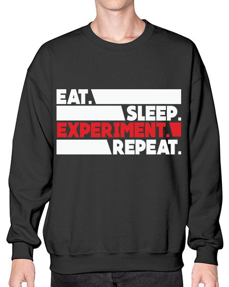 EatSleepExperimentRepeatScientistSkinite Scientist Skinite 274# - general science- Sweatshirt - Crew