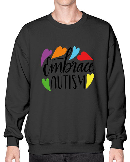 Embrace autism 485# - autism- Sweatshirt - Crew
