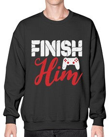 Fnish him 13# - video games- Sweatshirt - Crew