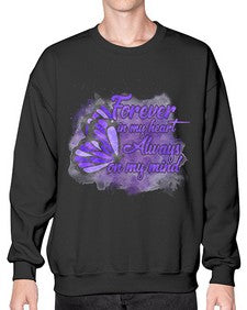 Forever In My Hear Alzheimer 149# - alzheimers- Sweatshirt - Crew