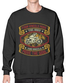 Four wheels move the body 20# - motorcycle- Sweatshirt - Crew