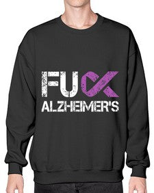 Fuck Alzheimers Fuck Dementia Alzheimer 151# - alzheimers- Sweatshirt - Crew