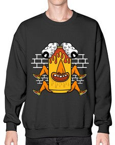 Fuck the weekend 128# - cartoon general- Sweatshirt - Crew
