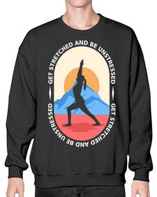 Get Stretched 225# - yoga- Sweatshirt - Crew