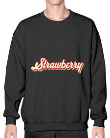 Groovy Summer Strawberry 1022# - strawberry- Sweatshirt - Crew