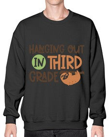 Hanging Out in Third 236# - third grade- Sweatshirt - Crew