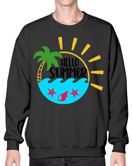 Hello Summer Style 40# - summer- Sweatshirt - Crew