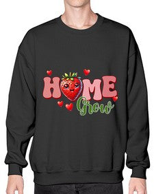 Home Grown Groovy Strawberry 1054# - strawberry- Sweatshirt - Crew