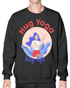 Hug Yoga Hug Life 261# - yoga- Sweatshirt - Crew