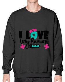 I Love Tiny Humans Style Style 904# - nurse- Sweatshirt - Crew