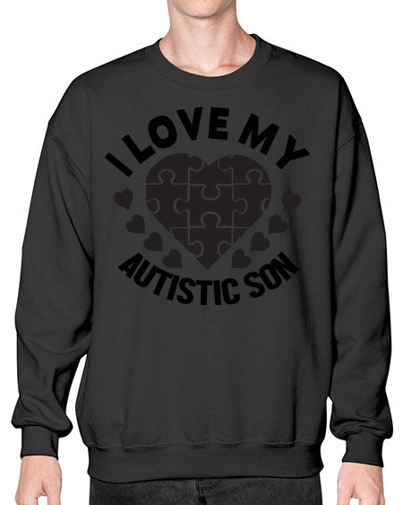 I love my Style 46# - autism- Sweatshirt - Crew