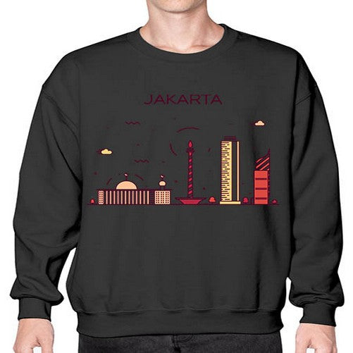 Jakarta 985# - cities- Sweatshirt - Crew