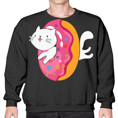 Kawaii Cat Donut Anime Lover Anime 267# - anime- Sweatshirt - Crew