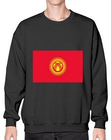 Kyrgyzstan 1103# - world flags- Sweatshirt - Crew