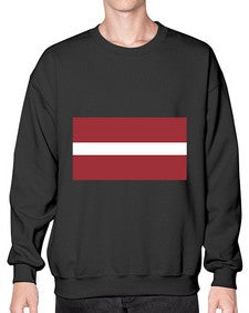 Latvia 1117# - world flags- Sweatshirt - Crew