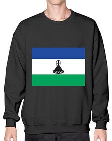 Lesotho 1129# - world flags- Sweatshirt - Crew