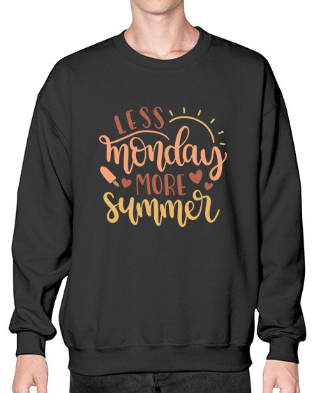 Less monday more summer 90# - summer- Sweatshirt - Crew