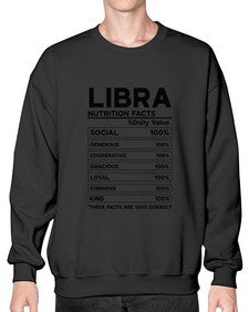 Libra Nutrition Facts 318# - libra- Sweatshirt - Crew