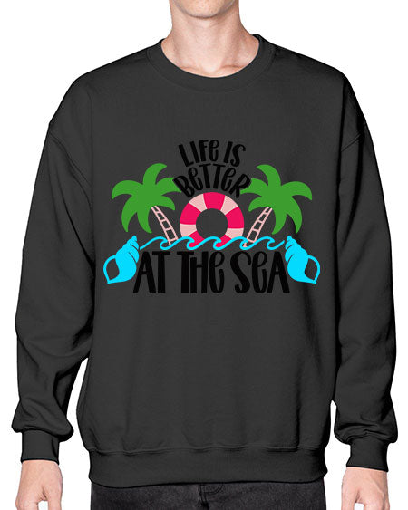 Life Is Better At The Sea Style 32# - summer- Sweatshirt - Crew