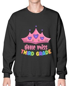 Little Miss third Grade 489# - third grade- Sweatshirt - Crew