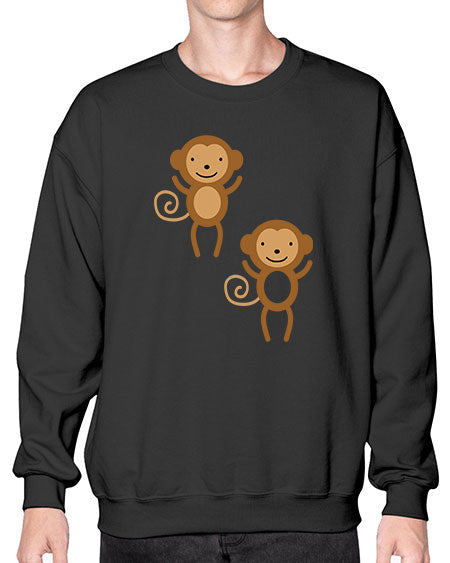 Little_monkeys_MF_5814 - monkey- Sweatshirt - Crew