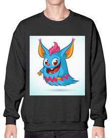 Monster 179# - cartoon animals- Sweatshirt - Crew