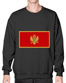 Montenegro 1344# - world flags- Sweatshirt - Crew