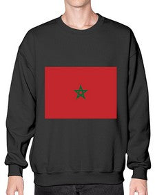 Morocco 1351# - world flags- Sweatshirt - Crew