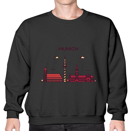 Munich 1390# - cities- Sweatshirt - Crew