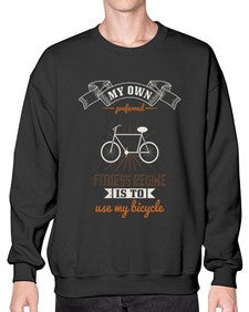 My own preferred fitness regime is to use my bicycle 2# - bicycle- Sweatshirt - Crew