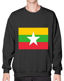 Myanmar 1398# - world flags- Sweatshirt - Crew