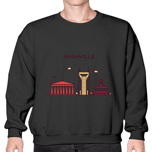 Nashville 1417# - cities- Sweatshirt - Crew