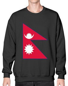 Nepal 1430# - world flags- Sweatshirt - Crew