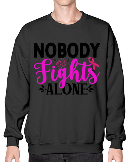 Nobody Fights Alone 12# - breast cancer- Sweatshirt - Crew